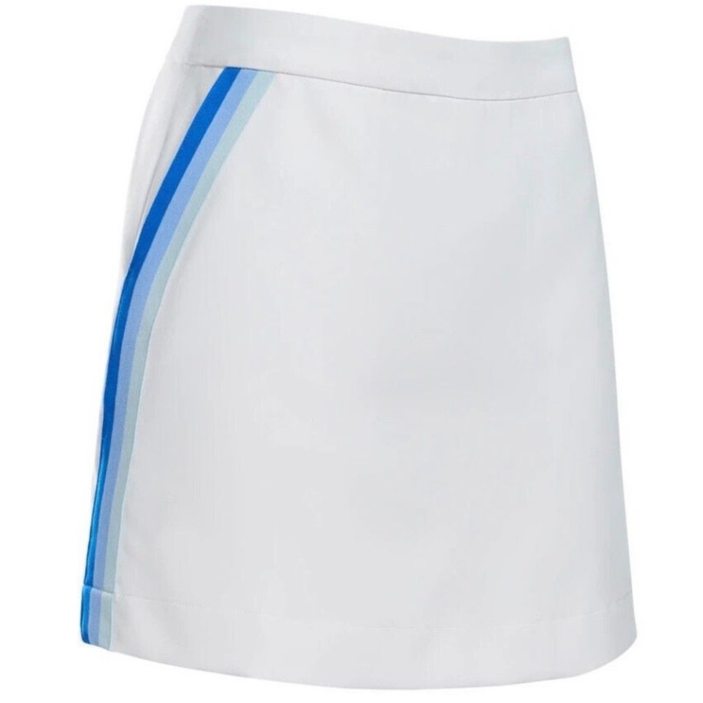 G/Fore Womens Tux Stretch Twill Skort 2 Snow/Blue Golf Skort
